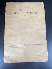 1938 Chicago South Side Vocational School Architectural Specifications Job 811 picture
