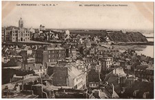 Old postcard 50 - Granville (Manche) - 80. The City and the Cliffs picture