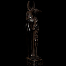 Egyptian Artifacts A Rare Egyptian Pharaonic Statue Of Egyptian God Anubis BC picture