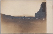 Vintage 1910s Real Photo RPPC Postcard Cemetery Panorama View / Location Unknown picture