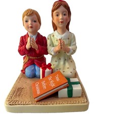 Norman Rockwell Christmas Prayers 1985 Limited Ed Annual Christmas Figurine picture