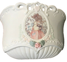 PRECIOUS MOMENTS COLLECTION ENESCO VTG ‘94 PORCELN BISQUE BOWL PRETTY GIRL VGUC picture