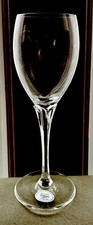 5 - Gorham Crystal Andante  Water Goblet Optic Petal Stem New in Box 8 3/8” Tall picture