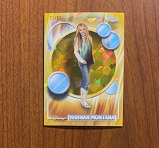 2026 Topps Chrome Disney Sapphire #4 Hannah Montana Gold Refractor /50 picture