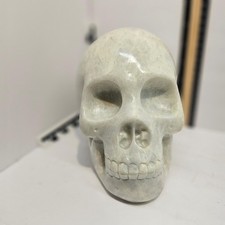 big jade carved skull 5.5