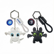 potdemiel Light Fury & Night Fury Couple Keychain Set, Unique Creative Gift picture