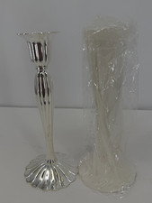 Vintage Godinger Silver Art Co Silver Plated Candlestick Holder  Pair 10