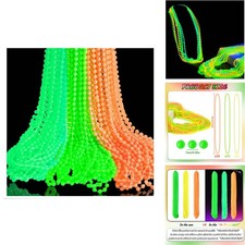 ABONDEVER 48PCS Glow In The Dark Beads Necklaces,Glow Party Supplies RIV001 picture