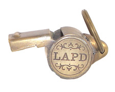 Brass Working LAPD Whistle  picture