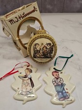 3 Lot Vintage Goebel Hummel Ornaments 2012 Bulb, Country Kitchen, Always Growing picture