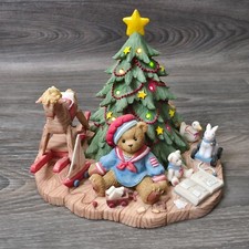 Cherished Teddies Graham Spread Holiday Cheer to Those You Hold Dear 104054 lit picture