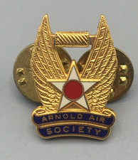 Arnold Air Society Pin Air Force Military USAF Small Militaria V21 USA Vintage picture