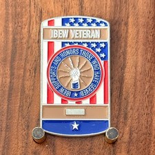 IBEW Veteran Union Honoring Service Challenge Coin  M#26 picture