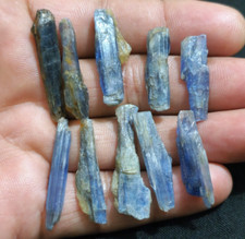 10 Pcs Unique Blue Kyanite Rough Lot Size 25-35 MM Loose Gemstone For Jewelry picture