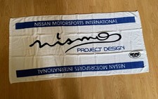 NISMO OLD LOGO TOWEL BANNER RARE JACKET SWEATER FLAG HKS GREDDY ARC GTR R32 R33 picture