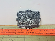 HESSTON 2007 National Finals Rodeo NFR Wrangler adult belt buckle picture