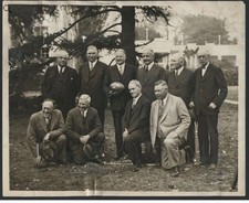 1931 Herbert Hoover President Reunited 1899 Stanford Football Teammates