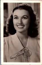 Ginny Simms Autographed RPPC Real Photo Postcard Vintage 1940s Actress Singer picture