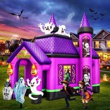12FT Halloween Inflatable Archway, Kalolary Witch Haunted House Inflatables picture