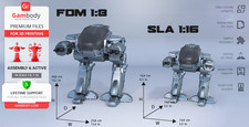 1:8 ED-209 RoboCop Resin Kit UNPAINTED High Quality Garage Kit picture