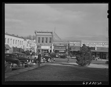 Photo:Neosho Missouri 1942 Downtown Street Scene Cars Stores picture
