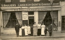 Bangor Maine ME Baulier's Restaurant Front c1900s-10s Real Photo Postcard bhn picture
