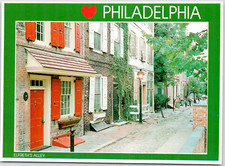 Philadelphia Pennsylvania Elfreths Alley Quaint Street Colonial Heart Postcard picture