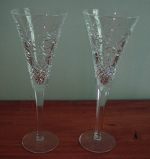 WATERFORD CRYSTAL CELEBRATION TOASTING FLUTES SET OF 2 W/ ORIGINAL BOX picture