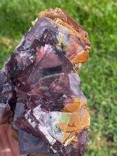 Fantastic Iridescent Purple Fluorite Cube Cluster picture