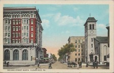 Postcard Second Street North Clearfield PA  picture