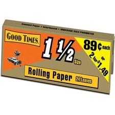 20x Good Times 1 1/2 Size Rolling Papers Smoking Accessories Lot New 1.5