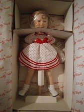 NEW STAND UP AND CHEER DANBURY MINT SHIRLEY TEMPLE PORCELAIN DOLL FOX FILM NIB  picture