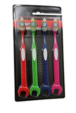 4X Pack Snap on tools Toothbrush Red, Green, Blue & Pink Flank Drive Toothbrshpk picture