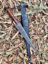 SCOTTISH DIRK/15 inches Long Damascus steel Blade Hand forged dirk knife. picture