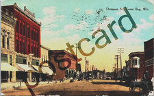 1910 GREEN BAY, WISCONSIN, Dousman St, Bishop postcard jj352 picture