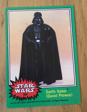 1977 Topps Star Wars Darth Vader (David Prowse) - #254 Green Series 4 picture