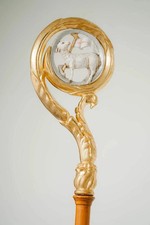 Wood CROZIER Polish Staff Crosier Bishop Quality Craftsmanship, 72