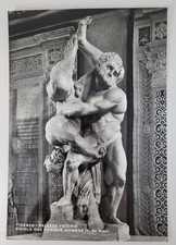 Firenze Palazzo Vecchio Hercules Punishing Diomedes RPPC Nova Lux Italy Postcard picture