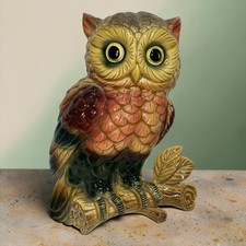 Vintage Lefton Ceramic Owl Wall Figurine Japanese Figurine 8