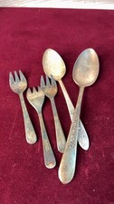 Vintage Silver Plated Sheffield Forks and WM Rogers & George Rogers Spoons picture