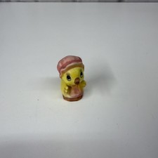 VTG Josef Originals Mini Duckling In Bonnet Figurine  picture