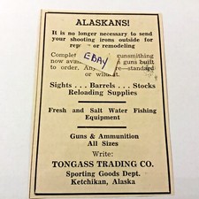 Tongass Trading Co. Ketchikan, Alaska. 1952 Ad. picture