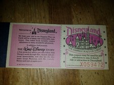 1978 Disneyland courtesy guest ticket coupon book booklet original Disney 1970's picture