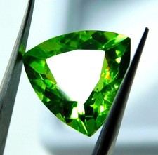 Trillion Cut AAA Certified Loose Gemstones Natural Rare Green Peridot 8-10 Ct picture