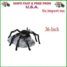 36-Inch Jumping Black Spider Animatronic Decoration picture