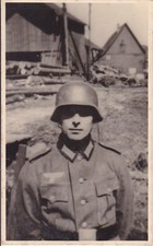 Ancient Ak, Soldatenbildnis Portrait With Steel Helmet Belt picture
