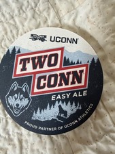 TWO ROADS  BREWING COMPANY BEER COASTER  STRATFORD CT MINT CONDITION UCONN picture