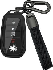 Kirsnda for Toyota Key fob Cover,case with chain,Tpu 360 Degree Protection Ke... picture