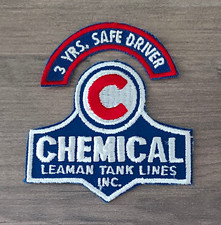 Chemical Leaman Tank Lines Inc. 3 Yr. Safe Driver Embroidered Patch picture