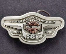 Harley-Davidson 95th Anniversary Belt Buckle 1903-1998 Limited Edition picture